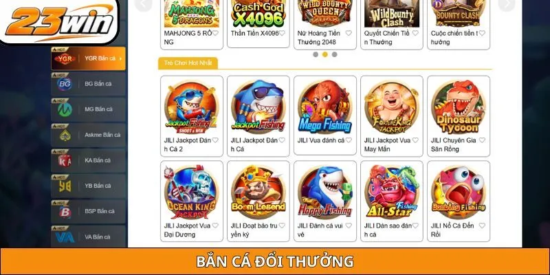 Bắn cá đổi thưởng