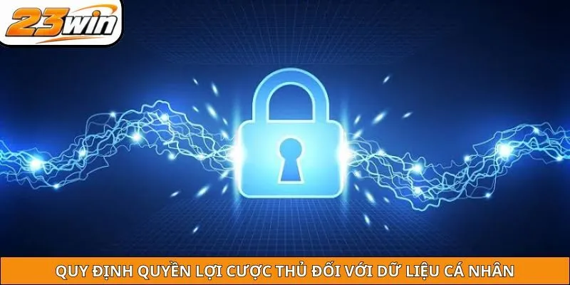Chính sách bảo mật quy định quyền lợi cược thủ đối với dữ liệu cá nhân