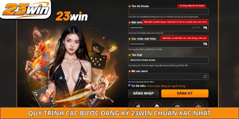 Quy trình các bước đăng ký 23WIN chuẩn xác nhất