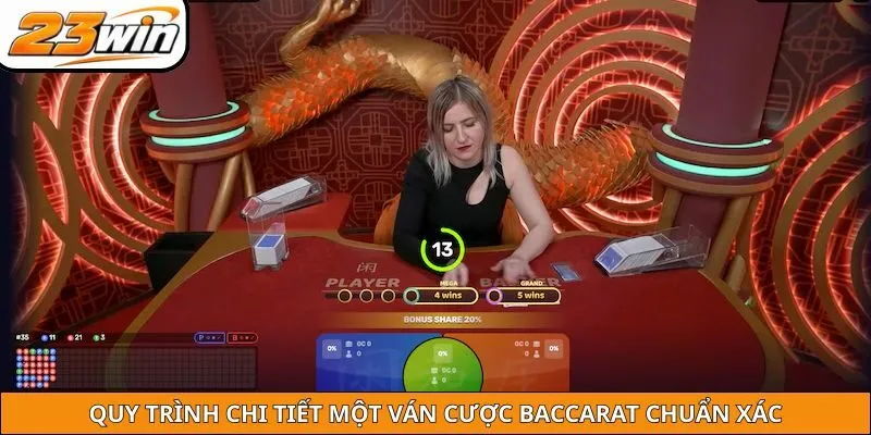 Quy trình chi tiết một ván cược Baccarat chuẩn xác